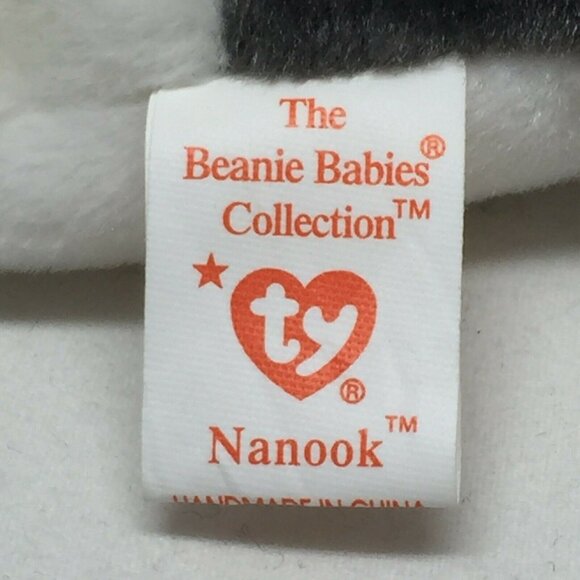 Ty Beanie Baby Nanook Dog Plush Stuffed Animal Retired W Tag November 21 1996 - Picture 7 of 10